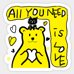 all you need is love Sticker